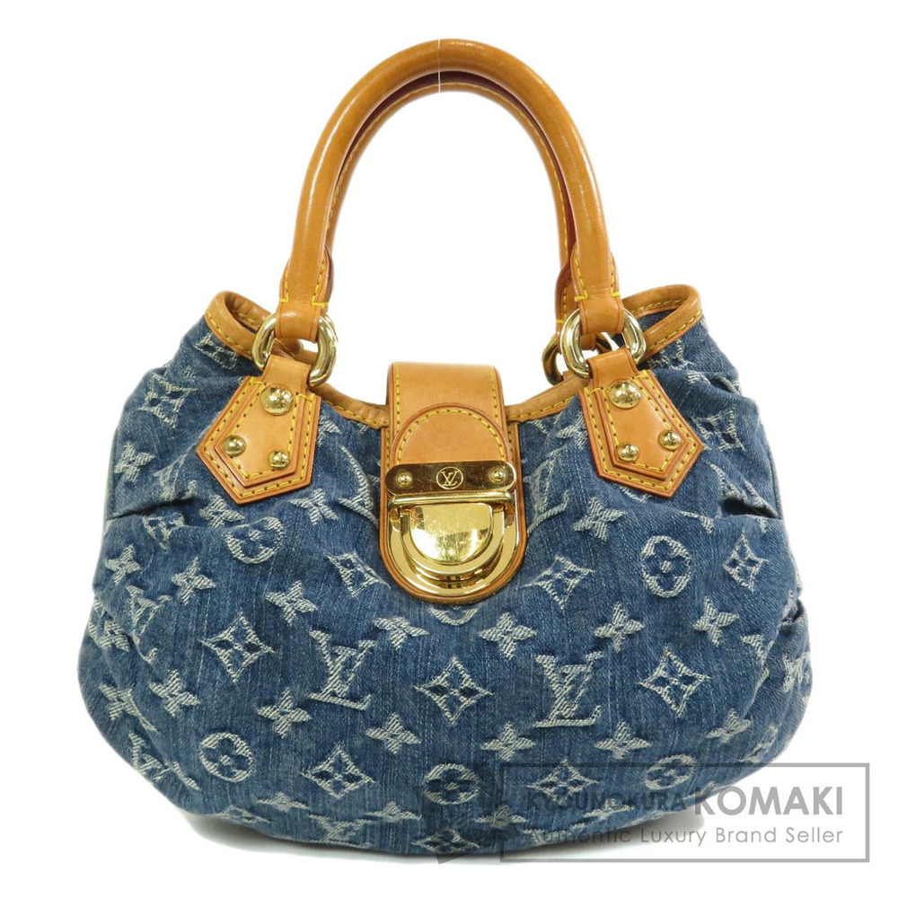 Louis Vuitton Pleaty Handbag Monogram Denim